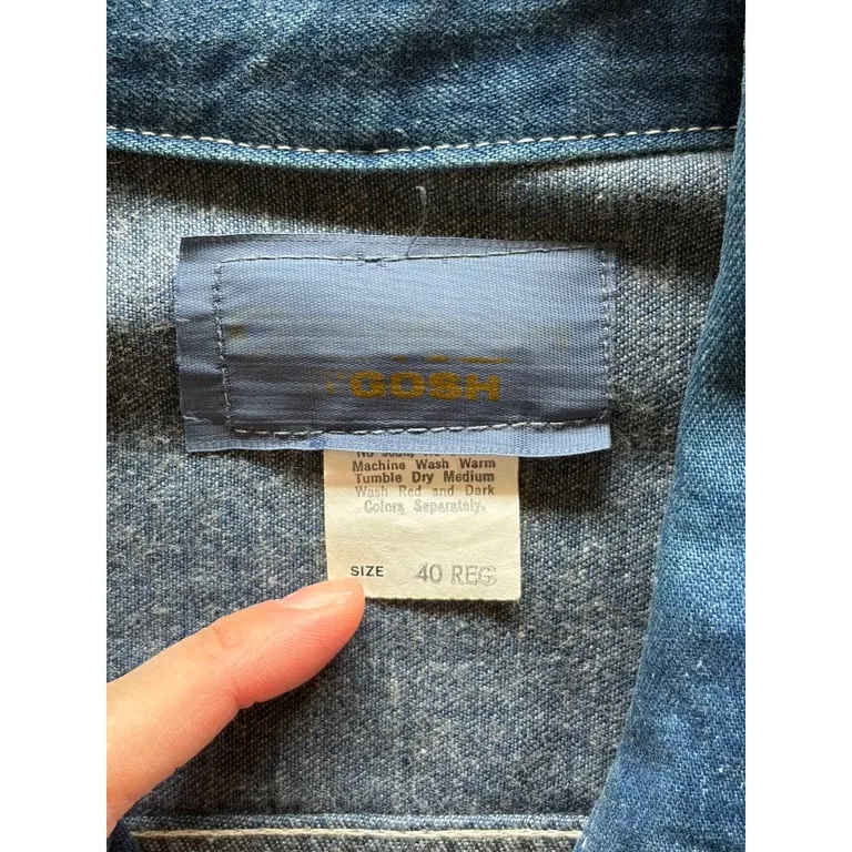70s OSHKOSH zip up denim jacket 3