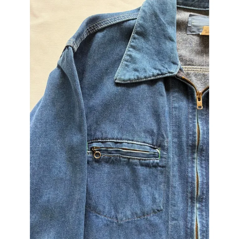 70s OSHKOSH zip up denim jacket 5