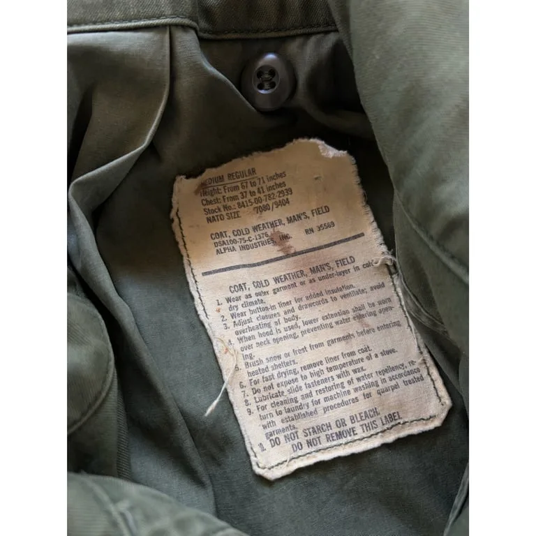 1975 M65 Field jacket 3rd model 2