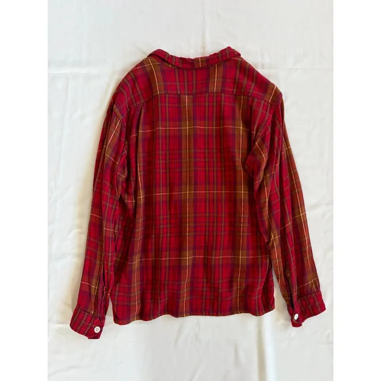 1950s Italy gabardine plaid shirt 5