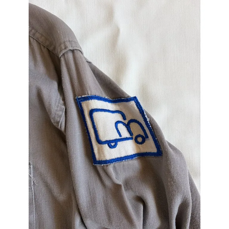 1950s embroidered chain stitch work shirt 4