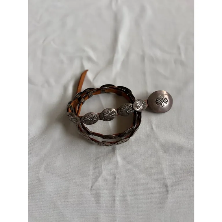 1950s navajo leather belt