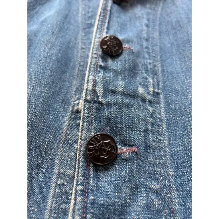 40s US Navy shawl collar denim coverall 3