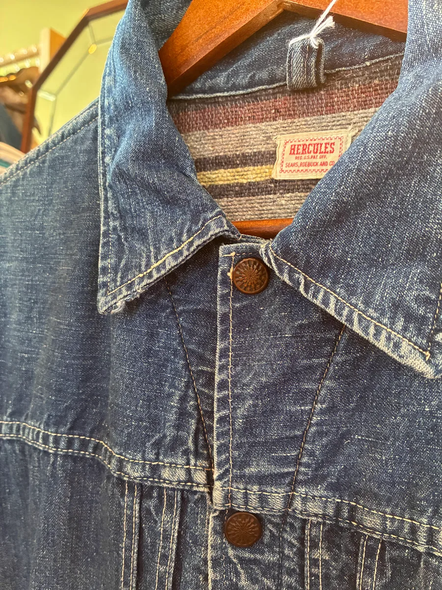 1950s HERCULES blanket lined denim jacket 3