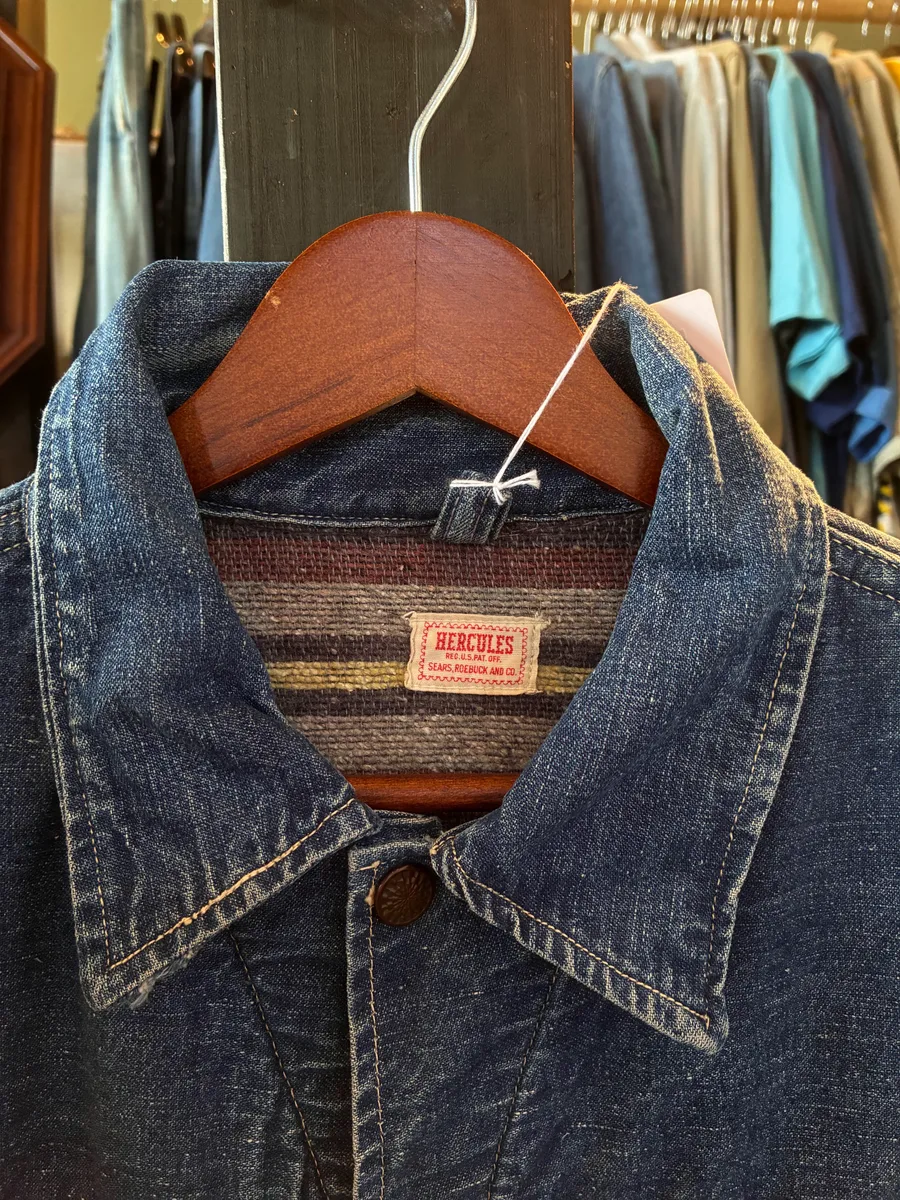 1950s HERCULES blanket lined denim jacket 5