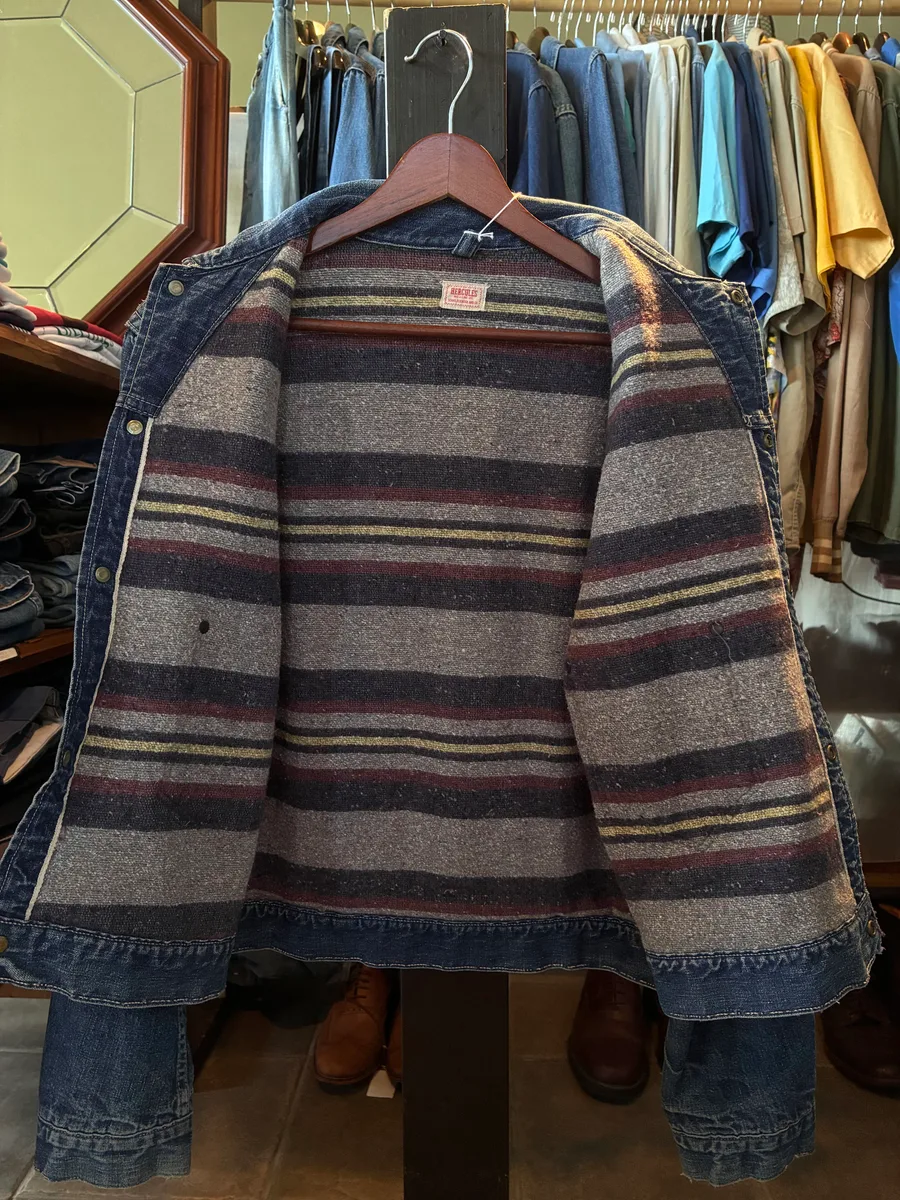 1950s HERCULES blanket lined denim jacket 7
