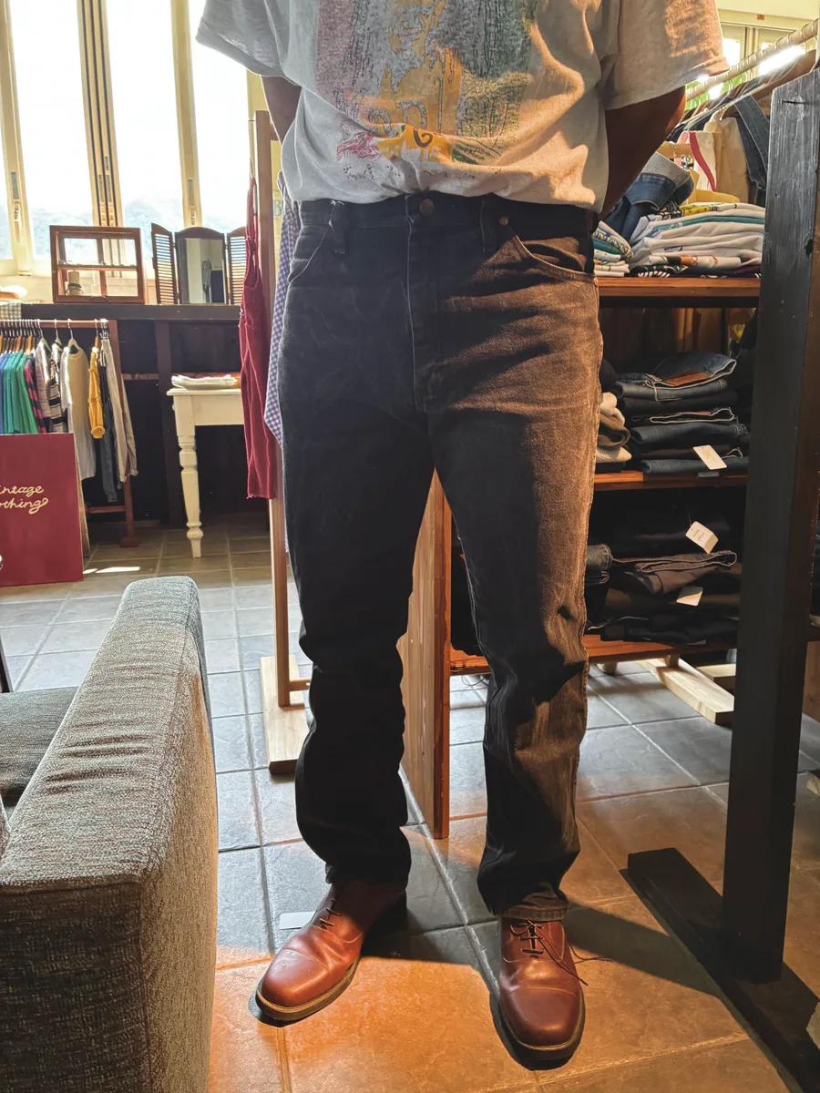 1990s Wrangler 936WBK black denim 3