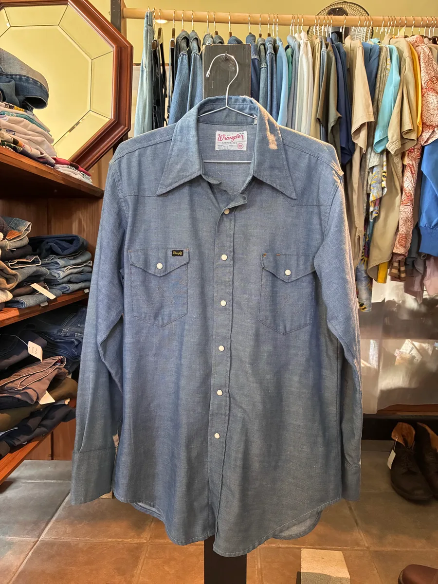 1970s Wrangler chambray shirt