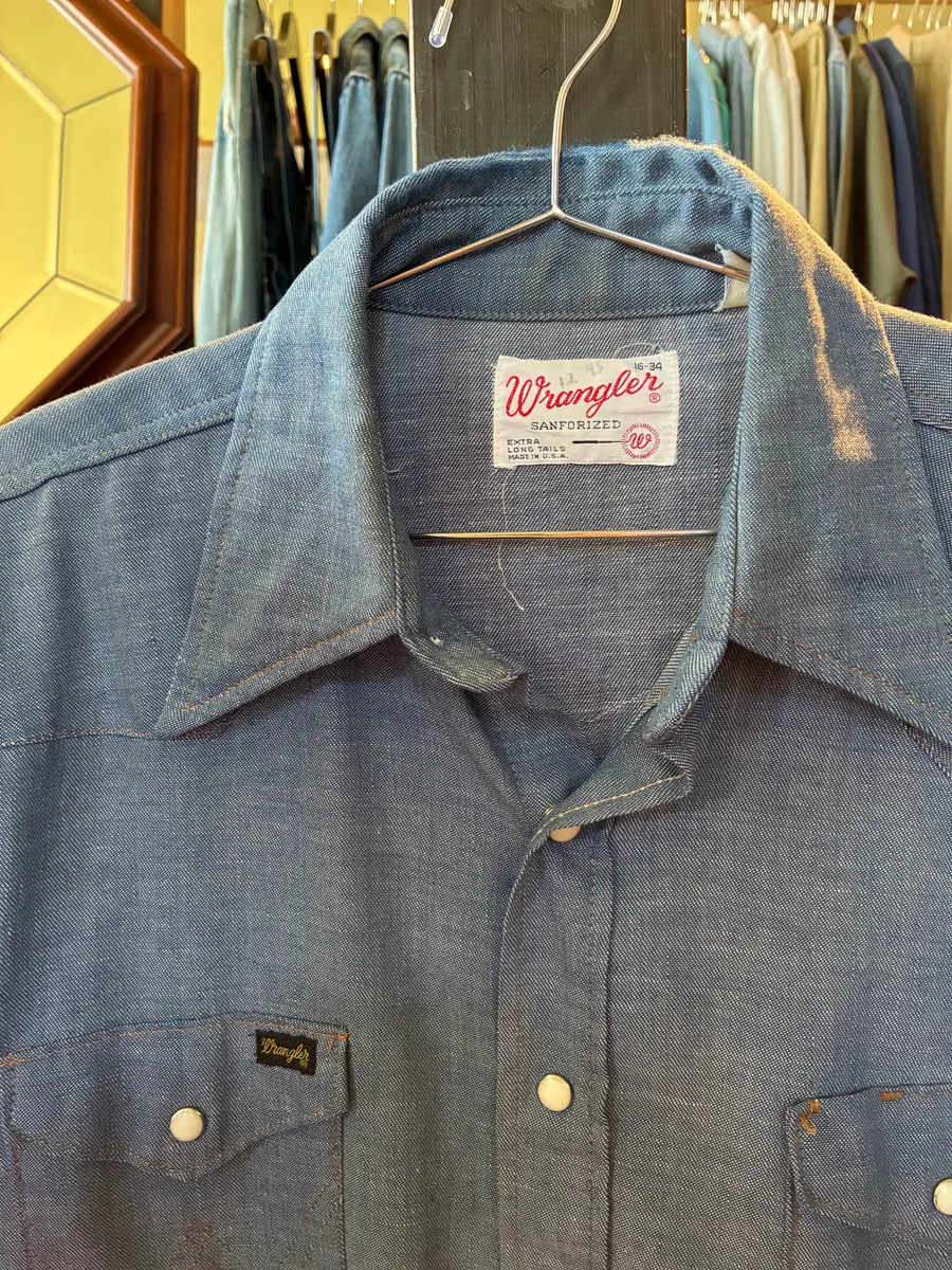 1970s Wrangler chambray shirt 2